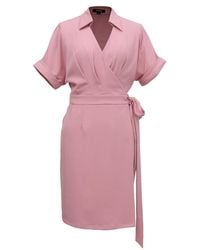 Smart and Joy - Wrap Minimalist Dress And Italian Collar - Lyst