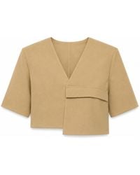 Elamins - Oversize Pocket Crop Top - Lyst