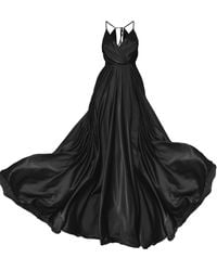 Angelika Jozefczyk - Satin Long Evening Dress Tied Back - Lyst
