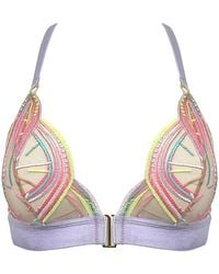 Somewhere Never - Miami Nice Triangle Bralette - Lyst