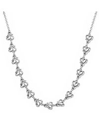 Unaloe - Sculptural Heart Link Necklace – Sterling - Lyst