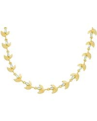 Marcia Moran - Oria Necklace With Aqua Doublet Stone - Lyst