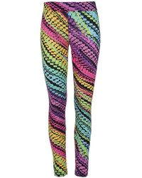 Conquista - Lilac Multi-coloured Print leggings - Lyst
