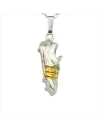 Simon Kemp Jewellers - Football Soccer Pendant Eighteen Carat On Solid Sterling - Lyst