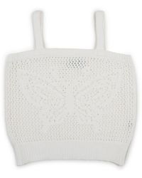 Gigi Knitwear - Butterfly Cotton Knit Tank Top - Lyst