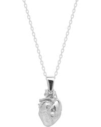 Spero London - Sterling Anatomical Heart Necklace - Lyst