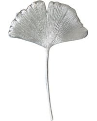 Agora Jewellery - Ginkgo Biloba Leaf Sterling Brooch - Lyst