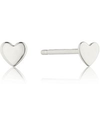 Lily & Roo - Tiny Heart Stud Earrings - Lyst