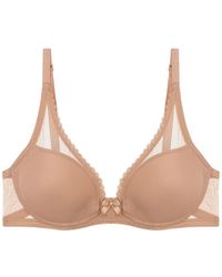 Journelle - Neutrals Victoire Plunge Bra Praline - Lyst