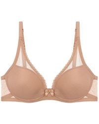 Journelle - Neutrals Victoire Plunge Bra Praline - Lyst