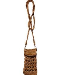 Springmoonatelier - Raffia Phone Pouch Bag - Lyst
