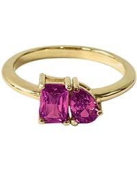 Belinda Jewelz - Toi Et Moi Ruby Birthstone Ring - Lyst