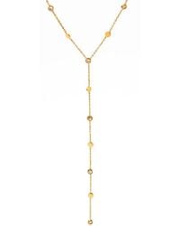 Adriana Pappas Designs - Golddust Lariat Clear - Lyst