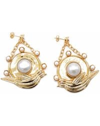 ADIBA - Robin Pearls Vermeil Earrings - Lyst