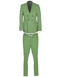 DAVID WEJ - Hugo Linen Double Breasted Suit - Lyst
