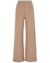 Mandragora - Neutrals Cotton Trousers With Straight Legs - Lyst