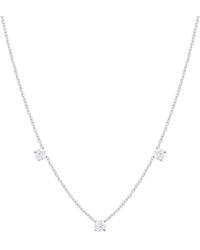 Dyamka - Three Diamonds Necklace - Lyst