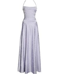 Miss Circle New York - Raegan Taro Jacquard Rouched Maxi Dress - Lyst