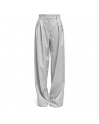Elamins - High Waist Straight Leg Pants - Lyst