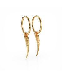 Linda Fiore - Horn Earrings Vermeil - Lyst