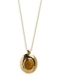 Argento Vivo - Terra Necklace — Tiger's Eye - Lyst