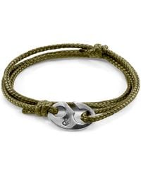 Anchor and Crew - Khaki Windsor & Rope Bracelet - Lyst