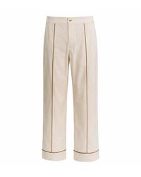 Luroq London - Neutrals Tailored Ease Trousers - Lyst