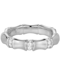 Vanhi - Bamboo Chunky Crystal Ring - Lyst