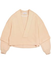Ioana Ciolacu - Neutrals V-Neck Sweatshirt - Lyst