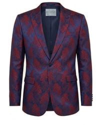 Ron Tomson - Peak Lapel Paisley Jacquard Tuxedo Jacket - Lyst