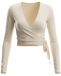 Be Athletica - The Ultimate Ballet Wrap-Top - Lyst