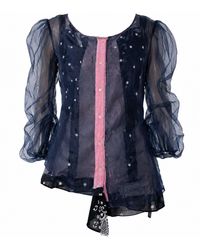 Miro Misljen - Sheer Star Organza Blouse - Lyst