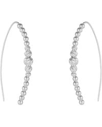 Spero London - Beaded Pull Through Sterling Earrings - Lyst