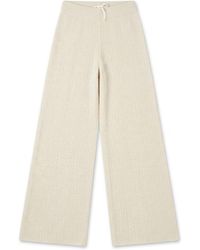 Maison Lointaine - Neutrals Signature Pants Ribbed Rice Apricot - Lyst