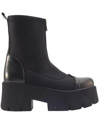 Prologue Shoes - Bray Patent Chunky Boot - Lyst