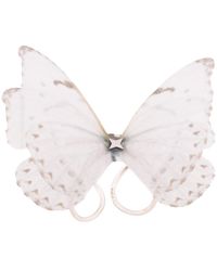 Oana Savu - Butterfly Silk Ring Sterling Adjustable Base Bridal Jewelry - Lyst