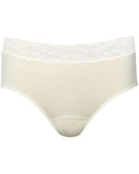 Zd - Zero Defects - Neutrals Atenea High-Waist Lace Brief – Softness With Soy Fiber - Lyst