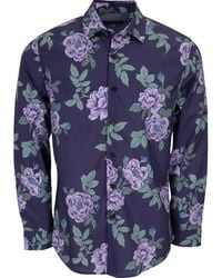 lords of harlech - Nigel Floating Forna Shirt In Skipper - Lyst