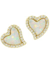 KAMARIA - Amore Heart Stud Earrings - Lyst