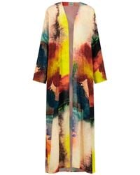 DHARA SHETH DUBAI - Enigma Abstract Multicolour Printed Long Kimono - Lyst
