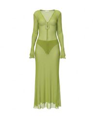 Alia Studio - Améthyste Maxi Mesh Dress - Lyst