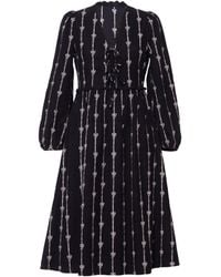 Rose & Nancy - Beatrix Cord Embroidered Midi Dress - Lyst