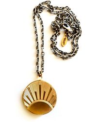 Persia Dona Jewelry - Vintage Sunrise Locket Necklace - Lyst