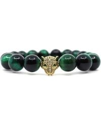 Shar Oke - Tiger's Eye & Jaguar Bracelet - Lyst
