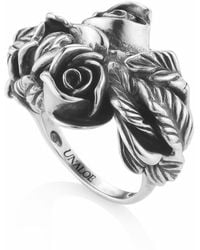 Unaloe - Sterling Floral Leaf Ring For – Sculptural Statement Jewelry - Lyst