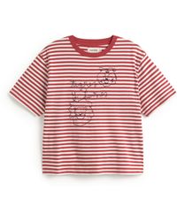 Thinking Mu - Embroidered Tigres And Leones Lucia T-Shirt - Lyst