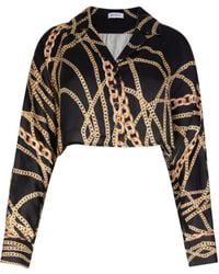 Circular Path - Crop Dolman Shirt - Lyst