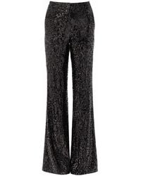 Exquise - Regular Sequin Embellished Lined Wide Leg Arvid Pants - Lyst
