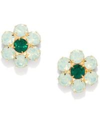 The Pink Reef - Handcrafted Floral Gem Stud - Lyst