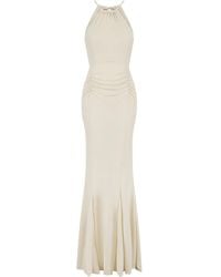 Celestine & Mae - Neutrals Plume Maxi Dress - Lyst